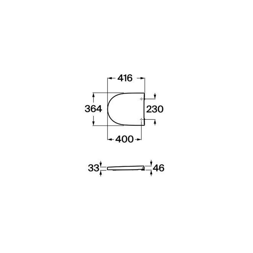 Roca A8012AC00B - MERIDIAN SoftClose tualeto sėdynė, supralit, balta