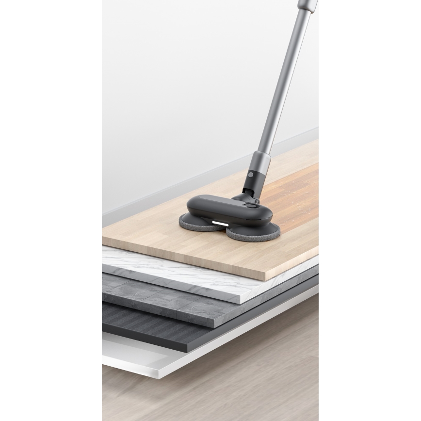 ROIDMI RI-X30VX - Lazdos formos dulkių siurblys 2in1 su LED ekranas ir priedai 435W/2500mAh matinis chromas