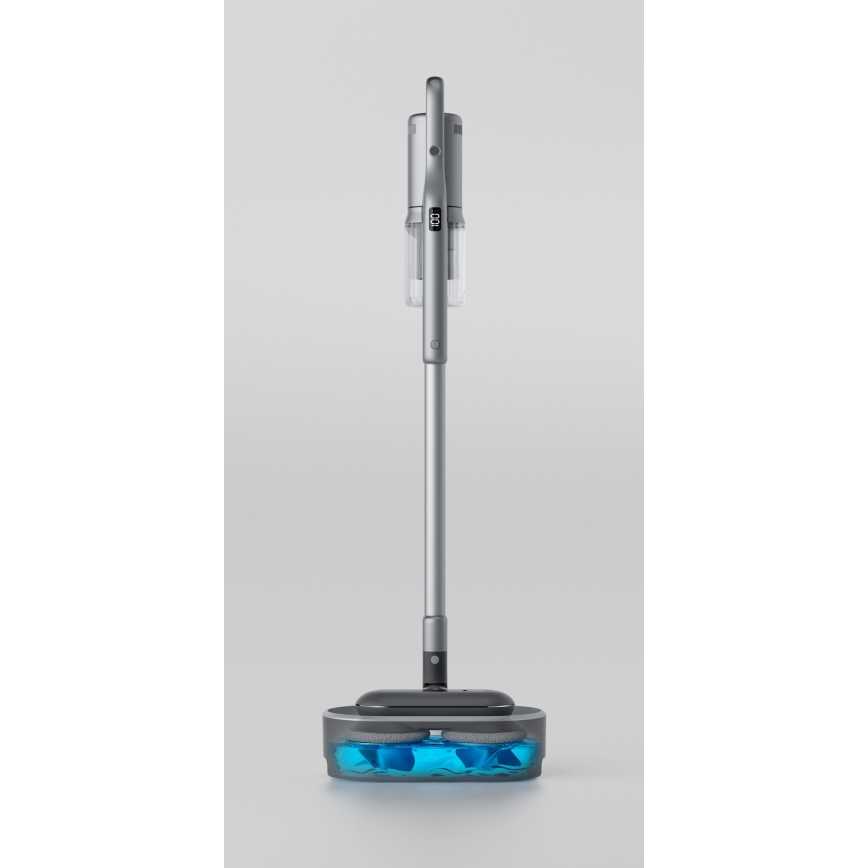 ROIDMI RI-X30VX - Lazdos formos dulkių siurblys 2in1 su LED ekranas ir priedai 435W/2500mAh matinis chromas