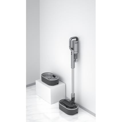 ROIDMI RI-X30VX - Lazdos formos dulkių siurblys 2in1 su LED ekranas ir priedai 435W/2500mAh matinis chromas