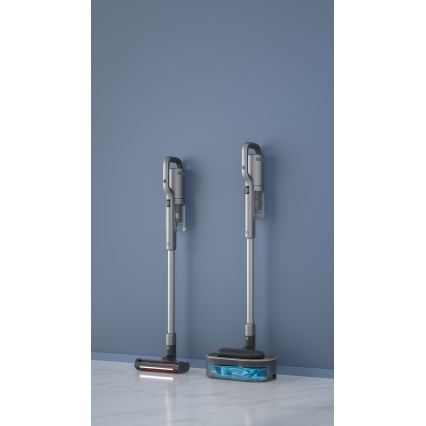 ROIDMI RI-X30VX - Lazdos formos dulkių siurblys 2in1 su LED ekranas ir priedai 435W/2500mAh matinis chromas