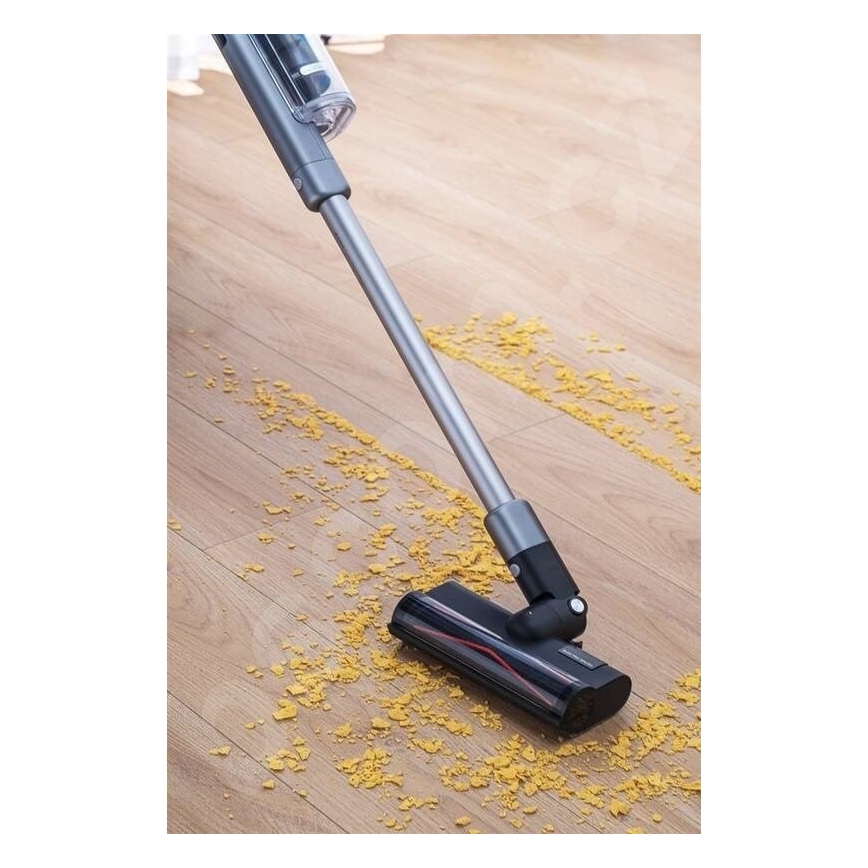 ROIDMI RI-X30VX - Lazdos formos dulkių siurblys 2in1 su LED ekranas ir priedai 435W/2500mAh matinis chromas