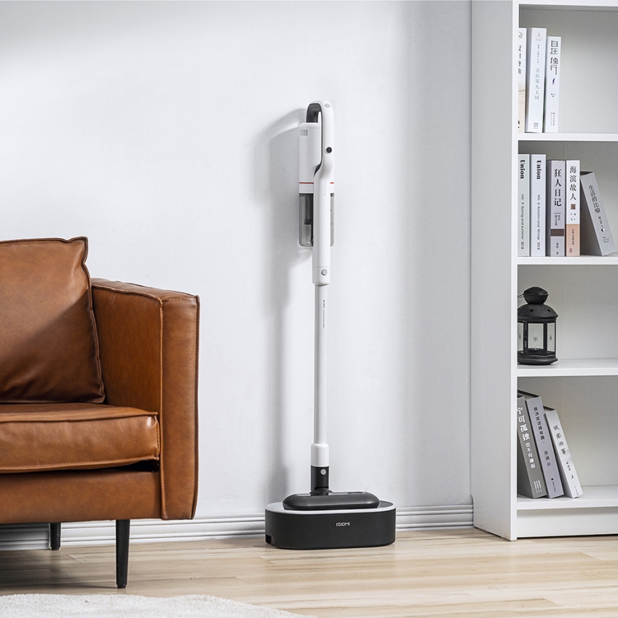 ROIDMI RI-X30VX - Lazdos formos dulkių siurblys 2in1 su LED ekranas ir priedai 435W/2500mAh matinis chromas