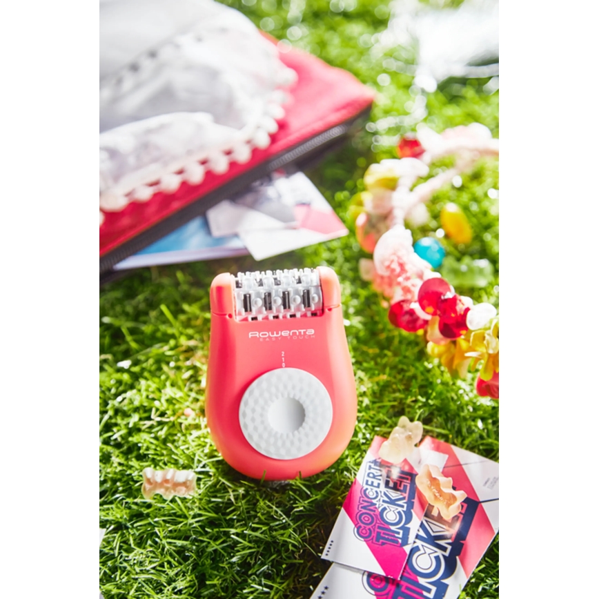 Rowenta - Epiliatorius EASY TOUCH 230V rausva