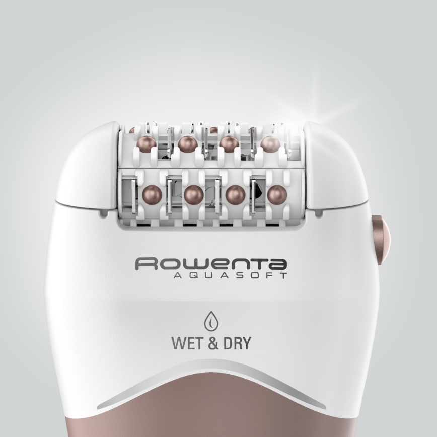 Rowenta - Epiliatorius WET&DRY 4,5W/5V 600 mAh smėlinė/auksinė