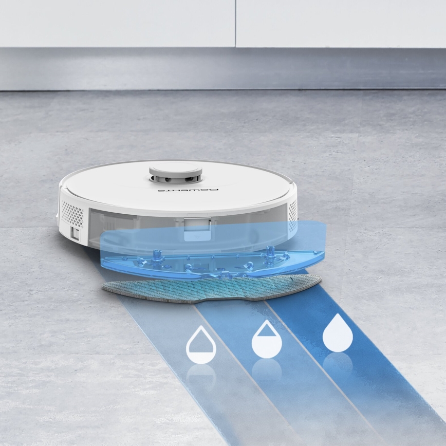Rowenta - Išmanusis robotas dulkių siurblys su mop X-PLORER S70+ Animal Wi-Fi balta