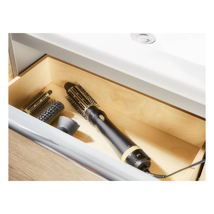 Rowenta - Karšto oro šepetys EXPRESS STYLE 800W/230V juoda/auksas