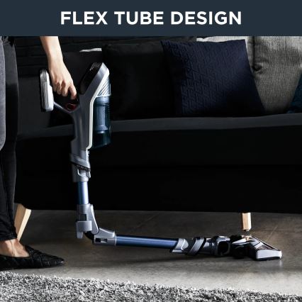 Rowenta - Lazdos formos dulkių siurblys X-FORCE FLEX 8,60 ANIMAL AQUA 4IN1 185W/22V mėlyna