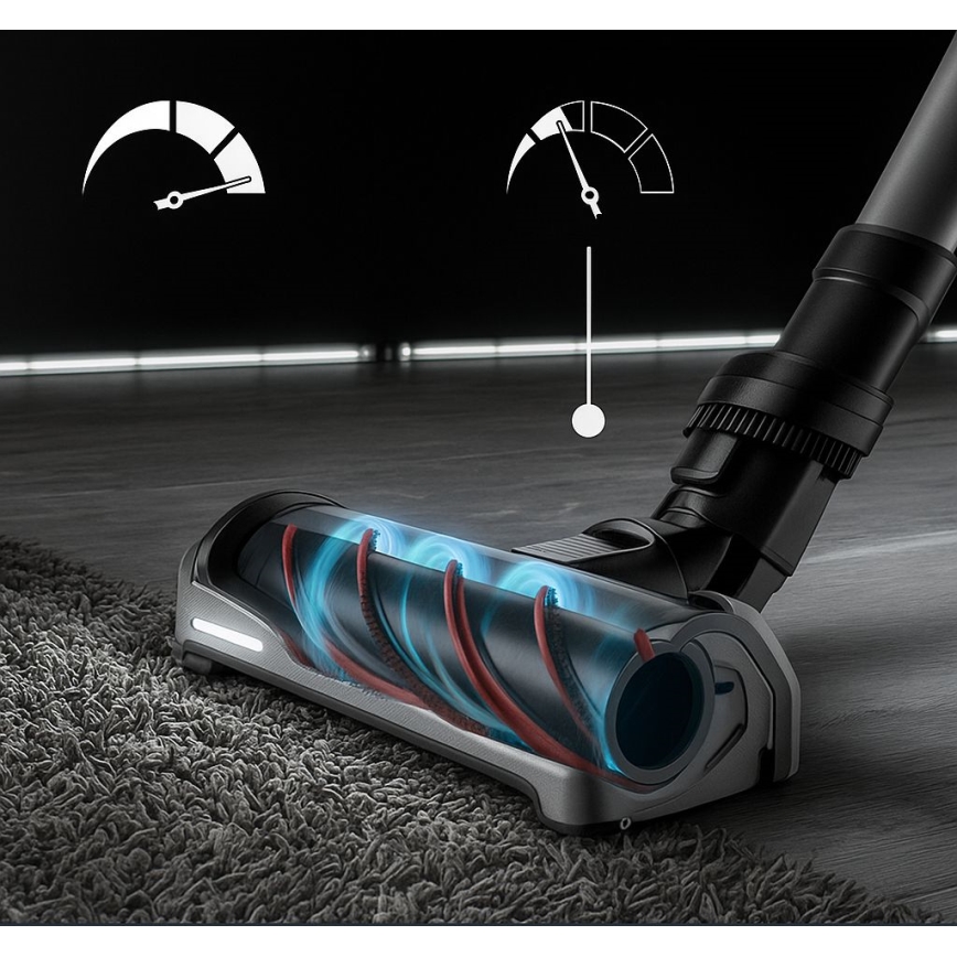 Rowenta - Lazdos formos dulkių siurblys su šluoste X-FORCE FLEX ANIMAL AQUA AUTO 3in1 480W/32,4V 2500 mAh mėlyna