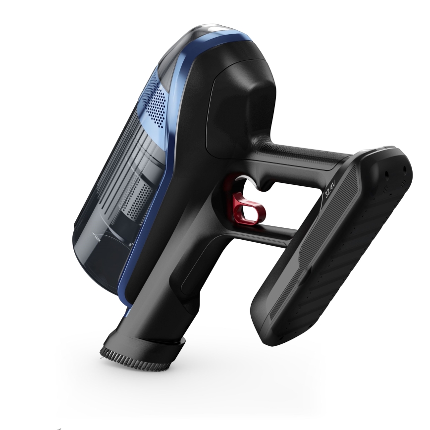 Rowenta - Lazdos formos dulkių siurblys su šluoste X-FORCE FLEX ANIMAL AQUA AUTO 3in1 480W/32,4V 2500 mAh mėlyna