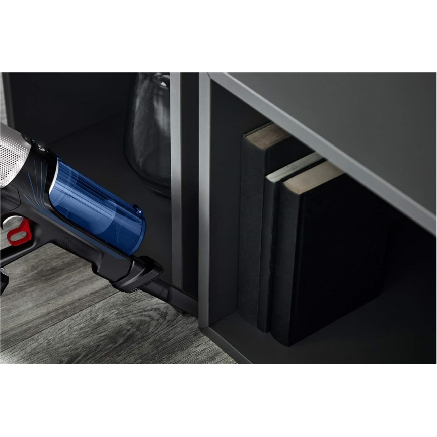 Rowenta - Lazdos formos dulkių siurblys su šluoste X-FORCE FLEX ANIMAL AQUA AUTO 4in1 250W/25,2V 2500 mAh juoda/mėlyna