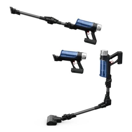 Rowenta - Lazdos formos dulkių siurblys su šluoste X-FORCE FLEX ANIMAL AQUA AUTO 4in1 250W/25,2V 2500 mAh juoda/mėlyna