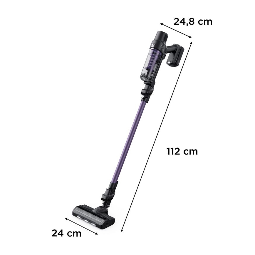 Rowenta - Lazdos formos dulkių siurblys X-PERT 2in1 140W/18V 2500 mAh violetinė
