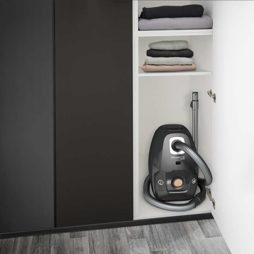 Rowenta - Maišinis dulkių siurblys ŽALIA FORCE EFFITECH ECO TOTAL CLEAN 400W/230V juoda