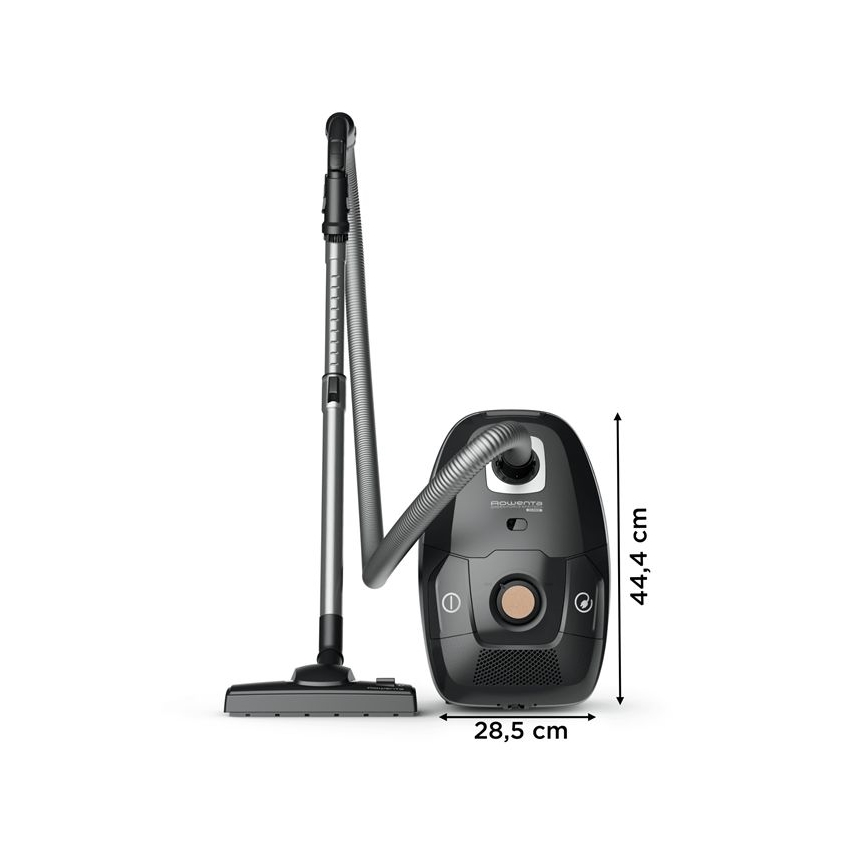Rowenta - Maišinis dulkių siurblys ŽALIA FORCE EFFITECH ECO TOTAL CLEAN 400W/230V juoda