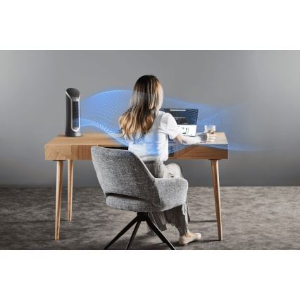 Rowenta - Stalinis ventiliatorius EOLE COMPACT 30W/230V juodas
