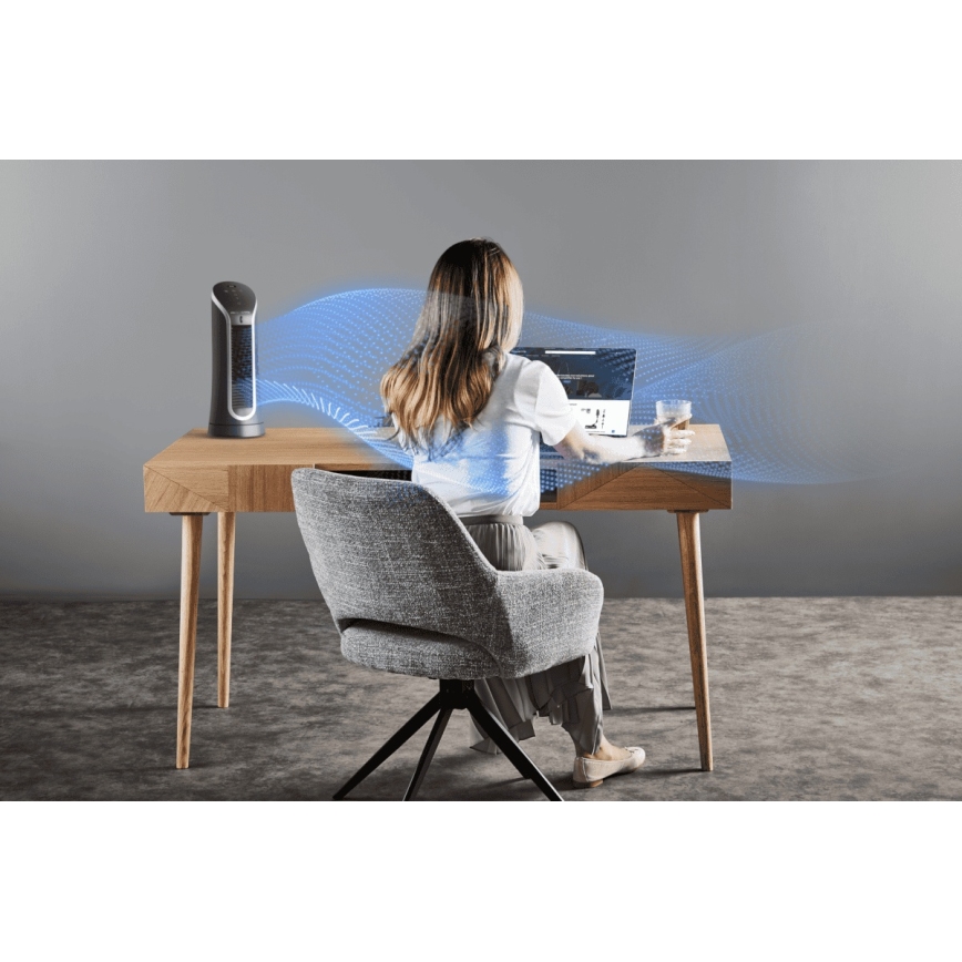 Rowenta - Stalinis ventiliatorius EOLE COMPACT 30W/230V juodas