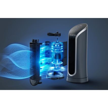 Rowenta - Stalinis ventiliatorius EOLE COMPACT 30W/230V juodas