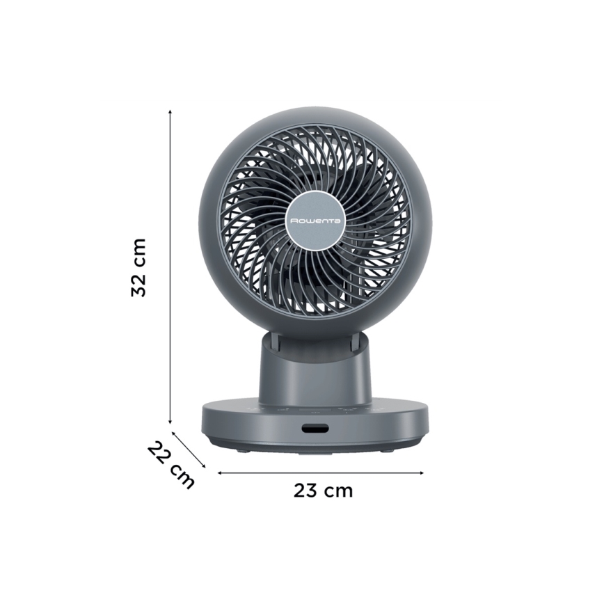 Rowenta - Stalinis ventiliatorius TURBO SWIFT COMPACT 230V mėlynas + nuotolinis valdymas