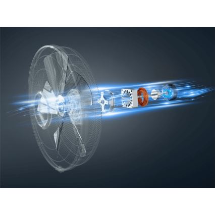 Rowenta - Stovinis ventiliatorius TURBO SILENCE 55W/230V 147 cm baltas + nuotolinis valdymas