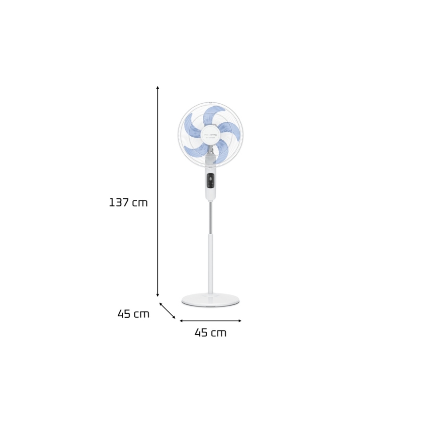 Rowenta - Stovinis ventiliatorius TURBO SILENCE 55W/230V 147 cm baltas + nuotolinis valdymas