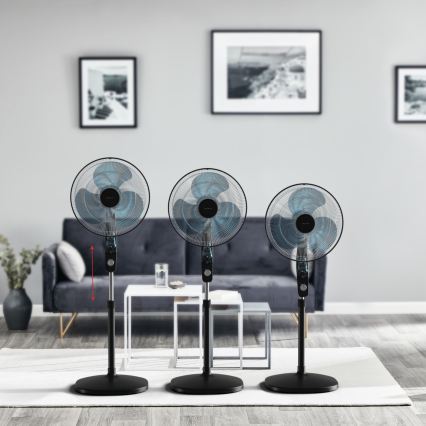 Rowenta - stovintis ventiliatorius su uodų atbaidykliu ESSENTIAL+ 60W/230V 130 cm juodas