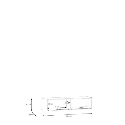 Ruda sieninė spintelė INAR