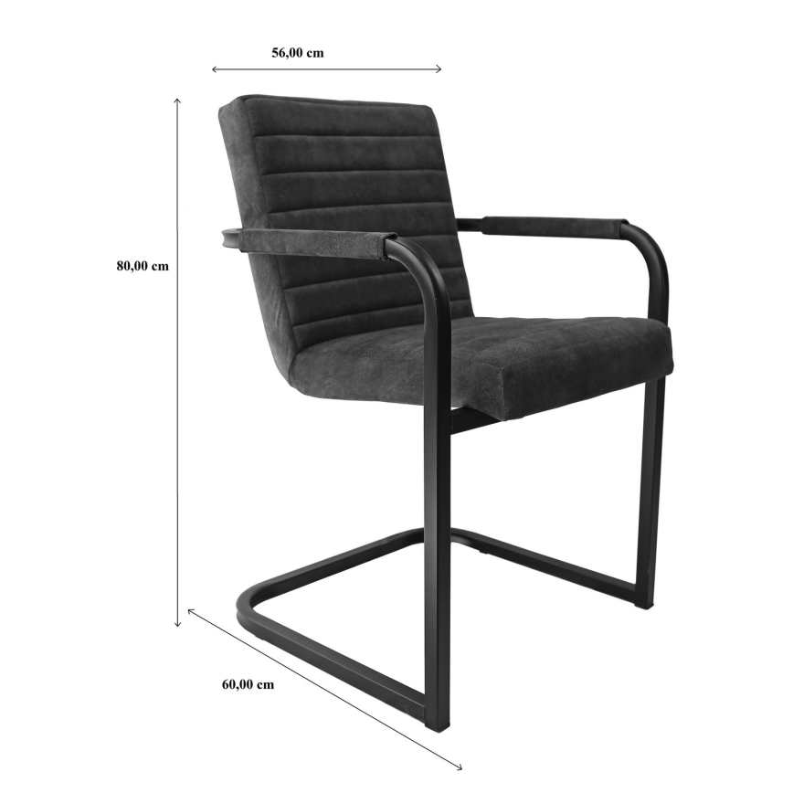 Ruda valgomojo kėdė BART