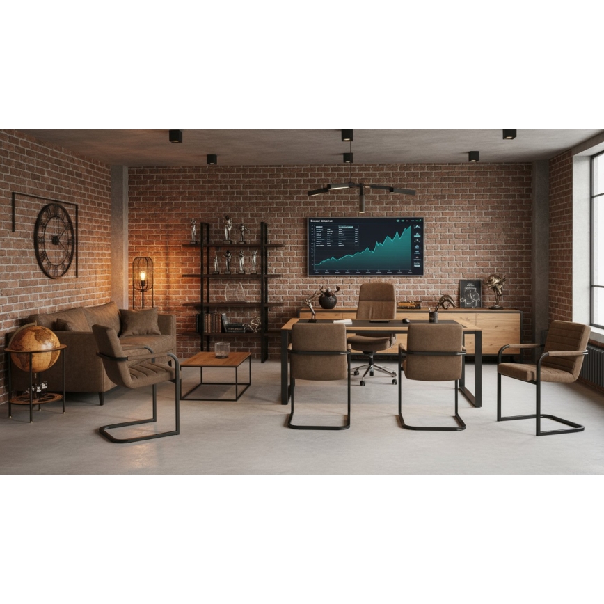 Ruda valgomojo kėdė BART