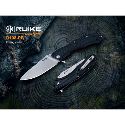 Ruike RUD198PB - Sulankstomas kišeninis peilis 23,1 cm juoda
