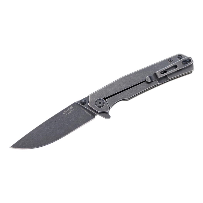 Ruike RUP801SB - Sulankstomas kišeninis peilis 20 cm pilka
