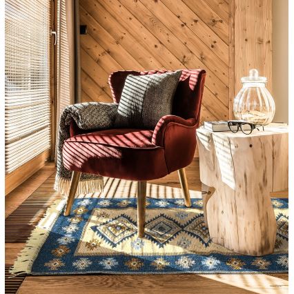 Rytietiškas kilimas KILIM 80x150 cm mėlynas