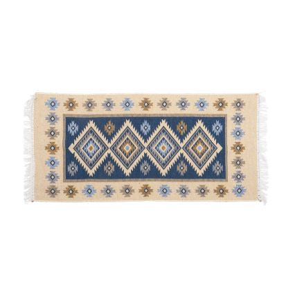 Rytietiškas kilimas KILIM 80x150 cm mėlynas