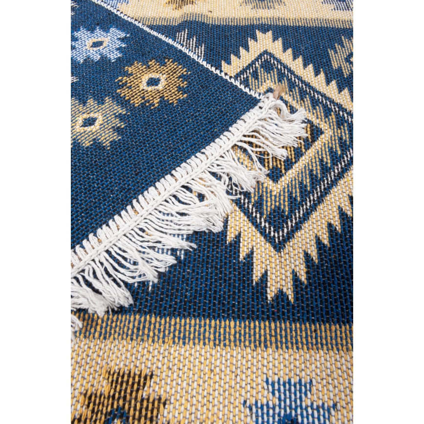 Rytietiškas kilimas KILIM 80x150 cm mėlynas