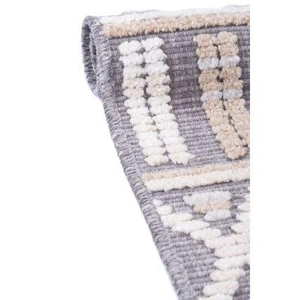 Rytietiškas kilimas NEPAL 80x153 cm, pilkos spalvos