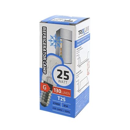 Šaldytuvo lemputė T25 E14/25W/230V 2700K