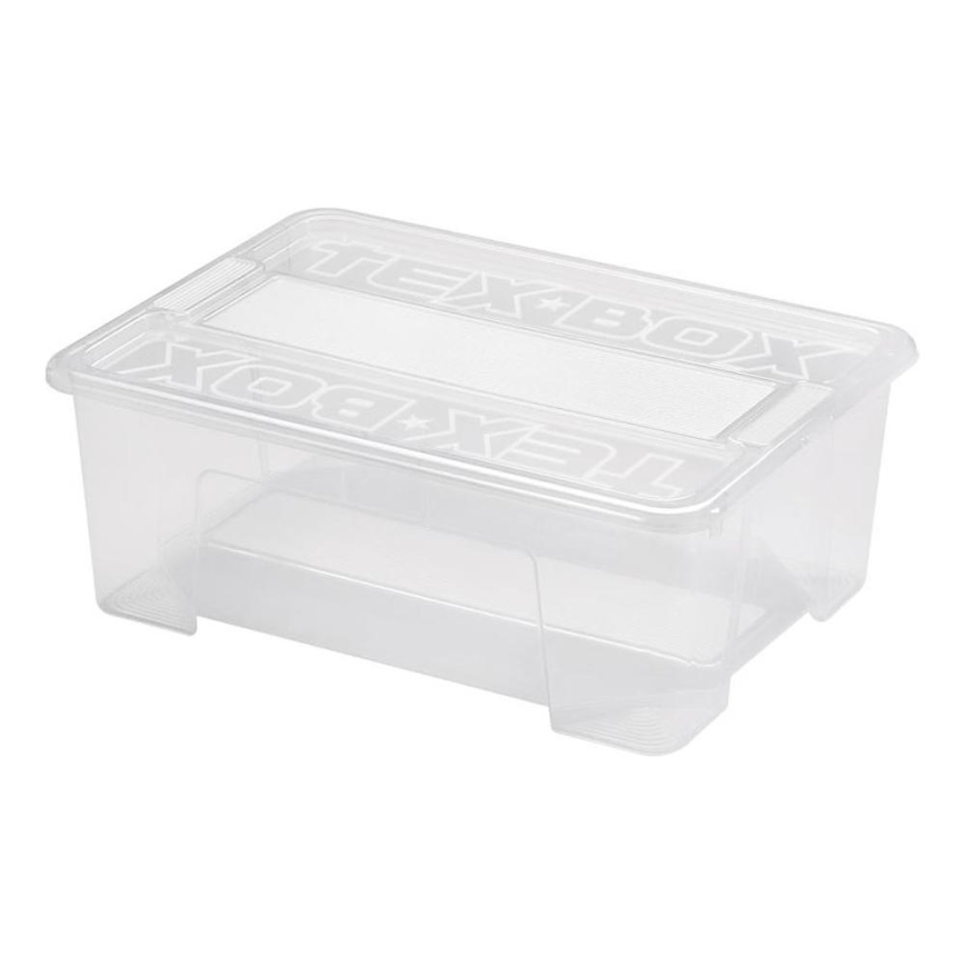 Sandėliavimo dėžė TEX BOX 10 l permatoma