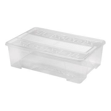 Sandėliavimo dėžė TEX BOX 28 l permatoma