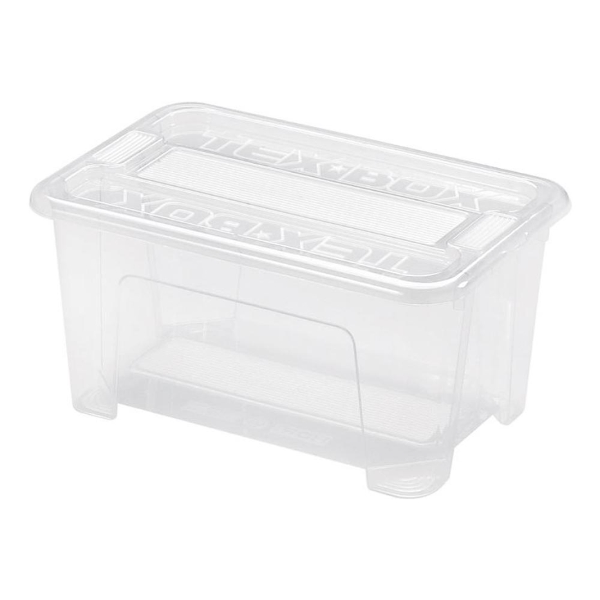 Sandėliavimo dėžė TEX BOX 4,5 l permatoma