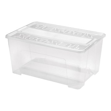 Sandėliavimo dėžė TEX BOX 48 l permatoma