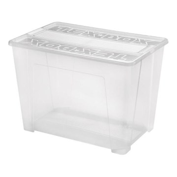 Sandėliavimo dėžė TEX BOX 70 l permatoma