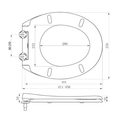 Sapho - ADINA SoftClose tualeto sėdynė balta