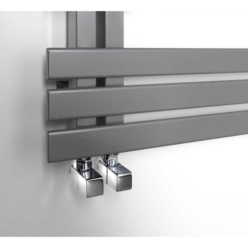 Sapho - CUBE kampinių ventilų prijungimo rinkinys, 2 vnt., blizgus chromas