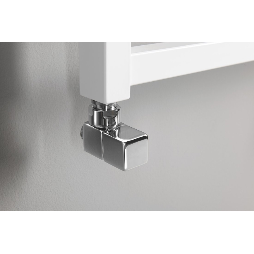 Sapho - CUBE kampinių ventilų prijungimo rinkinys, 2 vnt., blizgus chromas