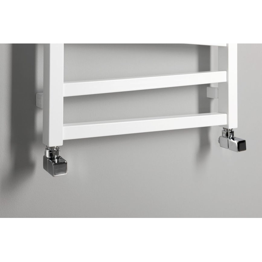 Sapho - CUBE kampinių ventilų prijungimo rinkinys, 2 vnt., blizgus chromas