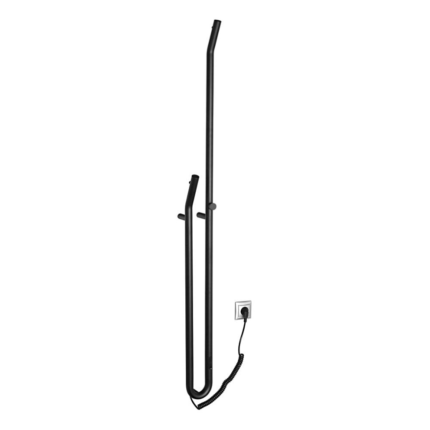 Sapho - Elektrinė rankšluosčių džiovyklė su laikmačiu DUOPASSO 45W/230V 170 cm matinė juoda