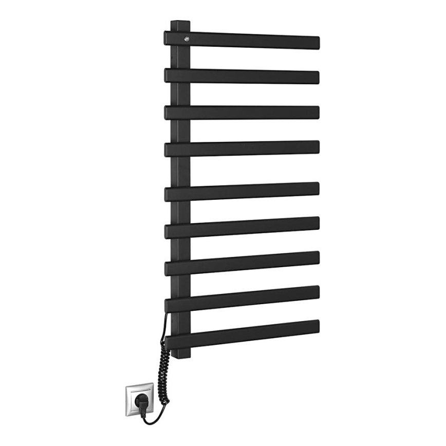Sapho - Elektrinis rankšluosčių džiovintuvas ELCOR 128W/230V 92 cm matinė juoda kairė
