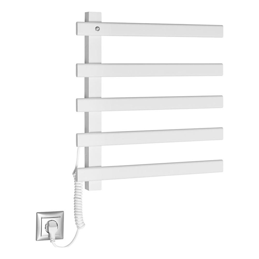 Sapho - Elektrinis rankšluosčių džiovintuvas ELCOR 63W/230V 52 cm matinė balta kairė