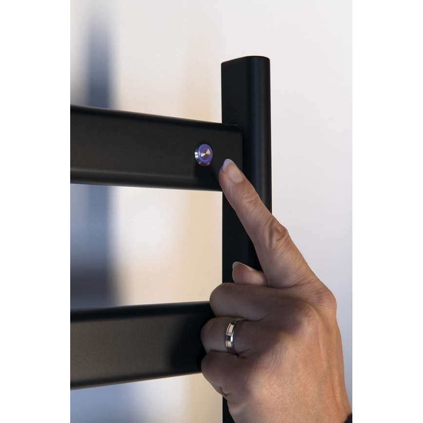 Sapho - Elektrinis rankšluosčių džiovintuvas ELIAS 105W/230V 49x73 cm matinė juoda