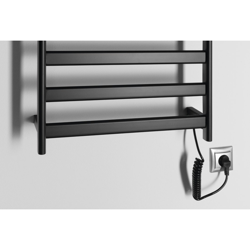 Sapho - Elektrinis rankšluosčių džiovintuvas ELIAS 105W/230V 49x73 cm matinė juoda